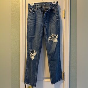 American Eagle High rise stretch mom jeans
